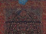 Woven Wall Hanging, Wool, metal wrapped thread; double interlocking twill; tapestry weave, embroidered