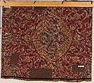 Fragment of an Ottoman Court Carpet, Wool (warp, weft, and pile); asymmetrically knotted pile