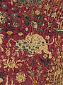 Silk Animal Carpet, Silk (warp, weft, and pile); asymmetrically knotted pile