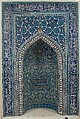 Mihrab (Prayer Niche), Mosaic of polychrome-glazed cut tiles on stonepaste body; set into mortar