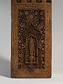 Stand for a Qur'an Manuscript, Zain(?) Hasan Sulaiman Isfahani (Iranian), Wood (teak); carved, painted, and inlaid
