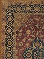 Silk Kashan Carpet, Silk (warp, weft, and pile), metal wrapped thread; asymmetrically knotted pile