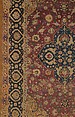 Silk Kashan Carpet, Silk (warp, weft, and pile), metal wrapped thread; asymmetrically knotted pile
