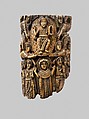 Tusk Fragment with the Ascension, Ivory; carved