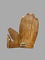 Tusk Fragment with Christ Enthroned, Ivory; carved