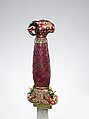 Jeweled and Enameled Ram's Head Dagger, Hilt: Gold, enameled and set with precious stones; kundan technique
Blade: steel