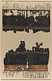 Fragment of a Shawl, Wool, linen; plain weave, tapestry weave