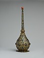 Sprinkler, Silver and silver filigree; partially gilded, inlaid with enamel and colored glass cabochons