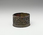 Inkwell with the Name of  Amir 'Abdullah ibn al-Hasan Pars, Bronze; cast