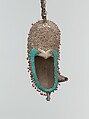 Drinking Bowl Shaped as a Begging Bowl, Silver; fire gilded, with applied and stamped decoration, inset carnelians and turquoises, and carnelian, turquoise and coral beads