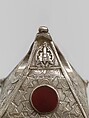 Decorative Pendant, Silver, carnelian, turquoise