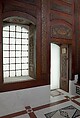 Damascus Room, Wood (poplar) with gesso relief, gold and tin leaf, glazes and paint; wood (cypress, poplar, and mulberry), mother-of-pearl, marble and other stones, stucco with glass, plaster ceramic tiles, iron, brass