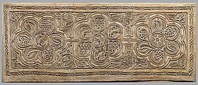 Dado Panel, Stucco; carved