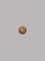 Button or Bead, Bone; incised and inlaid with paint