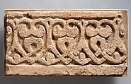 Fragment of a Frieze, Terracotta; carved, painted