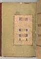 Mantiq al-Tayr (Language of the Birds), Farid al-Din `Attar (Iranian, Nishapur ca. 1142–ca. 1220 Nishapur), Binding: doublure