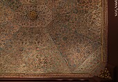 Ceiling, Wood; carved, painted, and gilded