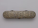 Pen Box, Brass; inlaid with silver and gold