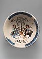 Bowl, Stonepaste; overglaze painted, so-called "mina'i" ware