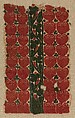 Textile Fragment, Linen, wool; tapestry weave