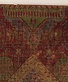Carpet Fragment, Wool (warp, weft, and pile); asymmetrically knotted pile