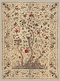 Hanging or Bed Cover, Cotton; pounced and painted