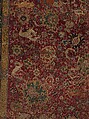 The Emperor's Carpet, Silk (warp and weft), wool (pile); asymmetrically knotted pile