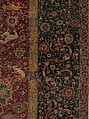 The Emperor's Carpet, Silk (warp and weft), wool (pile); asymmetrically knotted pile