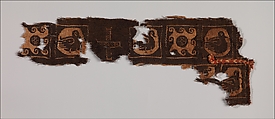 Textile Fragment, Wool, linen; tapestry weave