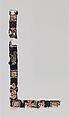 Fragment of a Band with Birds, Cross, and Head, Wool, linen; tapestry weave