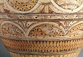 Storage Jar, Earthenware; painted, unglazed