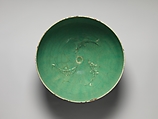 Bowl with Fish Motifs, Stonepaste; molded and glazed