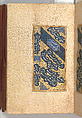 Anthology of Persian Poetry, Amir Shahi of Sabzavar (Iranian, born Sabzavar; died 1453), Main support: Ink, opaque watercolor, and gold on paper
Binding: Lacquer