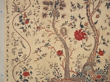 Hanging or Bed Cover, Cotton; pounced and painted