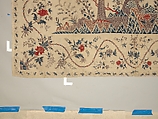 Hanging or Bed Cover, Cotton; pounced and painted