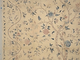 Hanging or Bed Cover, Cotton; pounced and painted