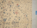 Hanging or Bed Cover, Cotton; pounced and painted
