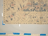 Hanging or Bed Cover, Cotton; pounced and painted