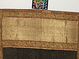 Chadar, Cotton and metal wrapped thread; tapestry-woven
Border: silk and metal wrapped thread