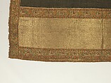 Chadar, Cotton and metal wrapped thread; tapestry-woven
Border: silk and metal wrapped thread
