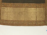 Chadar, Cotton and metal wrapped thread; tapestry-woven
Border: silk and metal wrapped thread