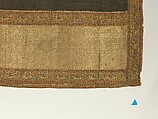 Chadar, Cotton and metal wrapped thread; tapestry-woven
Border: silk and metal wrapped thread