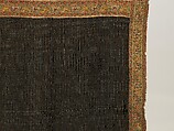 Chadar, Cotton and metal wrapped thread; tapestry-woven
Border: silk and metal wrapped thread