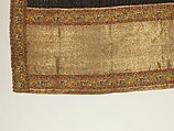 Chadar, Cotton and metal wrapped thread; tapestry-woven
Border: silk and metal wrapped thread