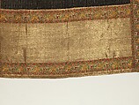 Chadar, Cotton and metal wrapped thread; tapestry-woven
Border: silk and metal wrapped thread