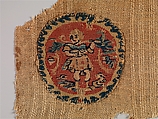 Textile Fragment, Wool, linen; plain weave, tapestry weave