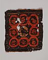 Tabula (Square) with Vine Scrolls Containing Aquatic Birds, Wool, linen; plain weave, tapestry weave