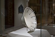 Bowl with Arabic Inscription, Earthenware; white slip with black-slip decoration under transparent glaze
