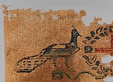 Textile Fragment, Wool, linen; plain weave, weft loop weave