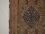 Carpet, Silk, metal wrapped thread; tapestry weave
